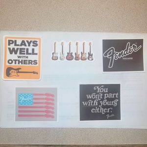 Guitar Stickers Bundle Music Themed Stickers